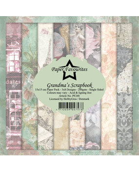 Paper Favourites Grandma's Scrapbook 6x6 Inch Paper Pack (PF248)