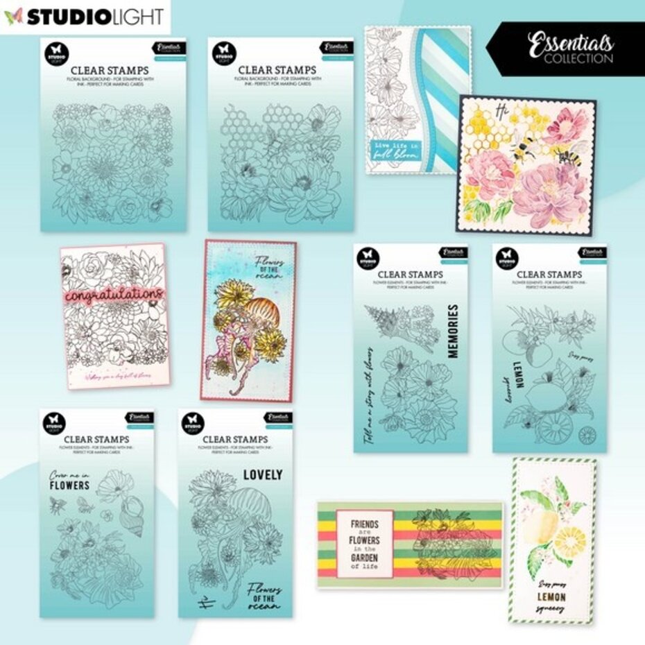 Studio Light Essentials Clear Stamp Honey Bees (SL-ES-STAMP425 ...