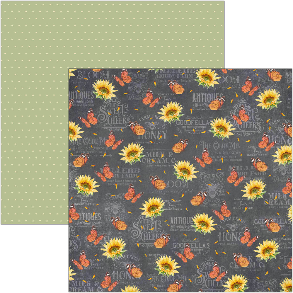 Ciao Bella Papercrafting Farmhouse Garden 12x12 Inch Paper Pad (CBPM063)