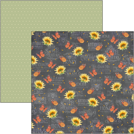 Ciao Bella Papercrafting Farmhouse Garden 12x12 Inch Paper Pad (CBPM063)