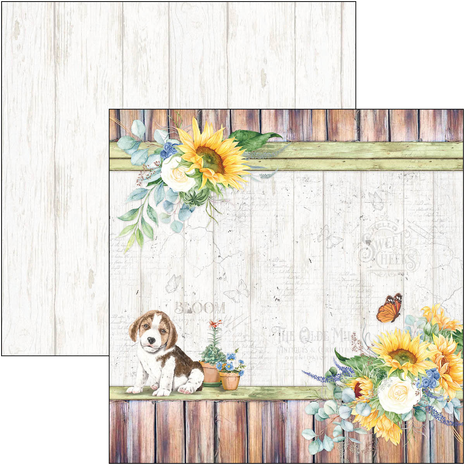 Ciao Bella Papercrafting Farmhouse Garden 12x12 Inch Paper Pad (CBPM063)