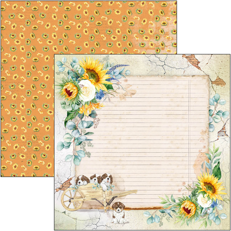 Ciao Bella Papercrafting Farmhouse Garden 12x12 Inch Paper Pad (CBPM063)