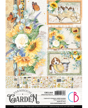 Ciao Bella Papercrafting Farmhouse Garden A4 Creative Pad (CBCL063)