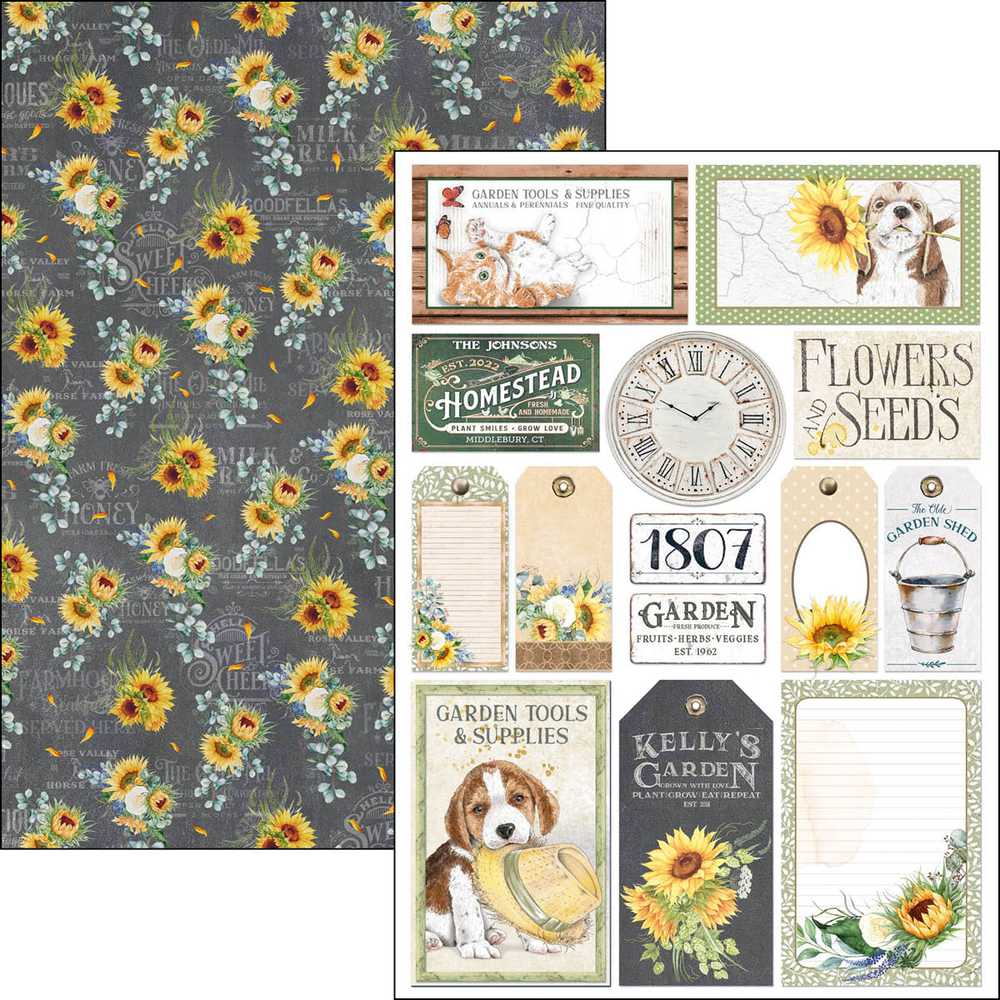 Ciao Bella Papercrafting Farmhouse Garden A4 Creative Pad (CBCL063)