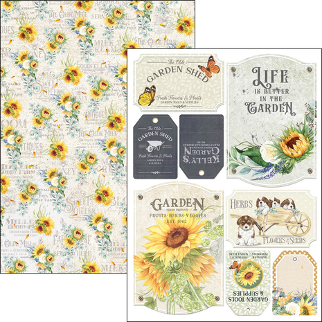 Ciao Bella Papercrafting Farmhouse Garden A4 Creative Pad (CBCL063)