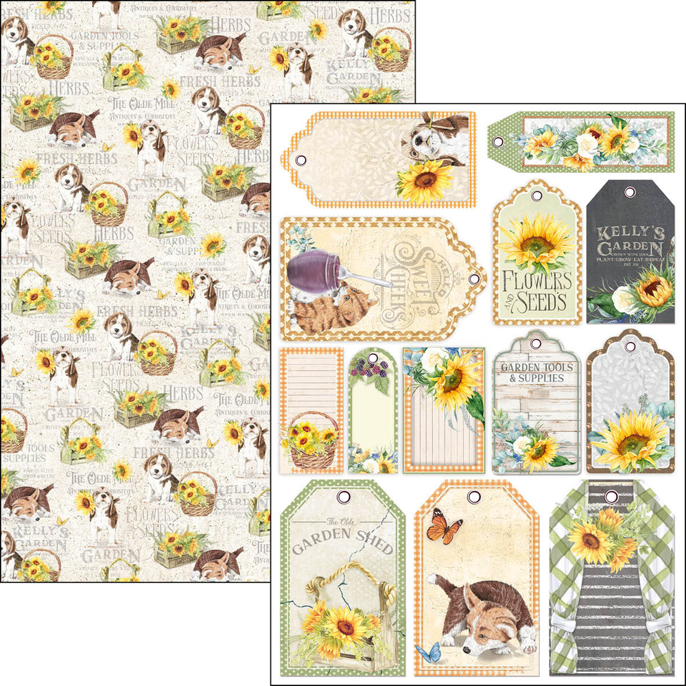 Ciao Bella Papercrafting Farmhouse Garden A4 Creative Pad (CBCL063)