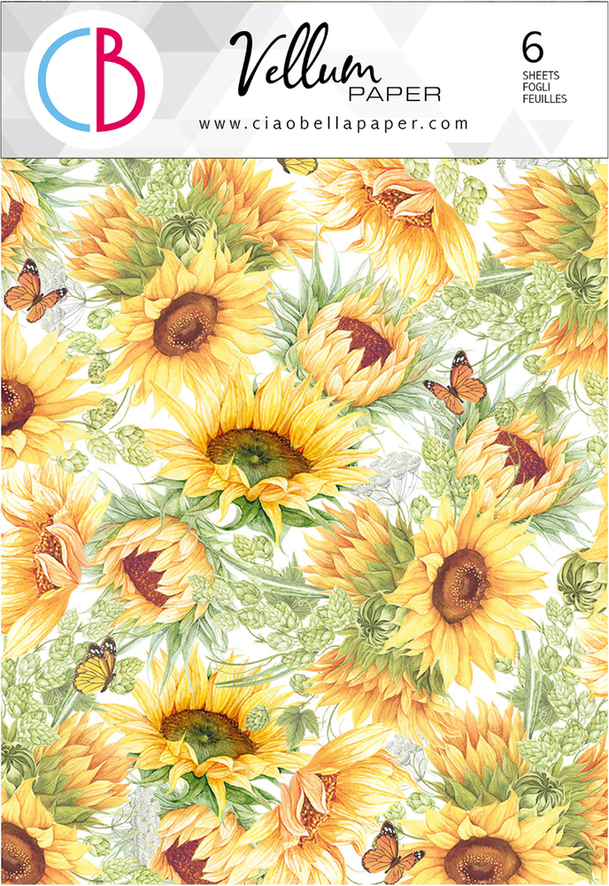 Ciao Bella Papercrafting Farmhouse Garden A4 Vellum Paper (CBV003) Ciao Bella Papercrafting Farmhouse Garden A4 Vellum Paper (CBV003)