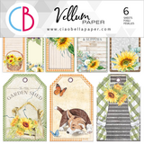 Ciao Bella Papercrafting Farmhouse Garden 6x6 Inch Vellum Paper (CBVQ003)