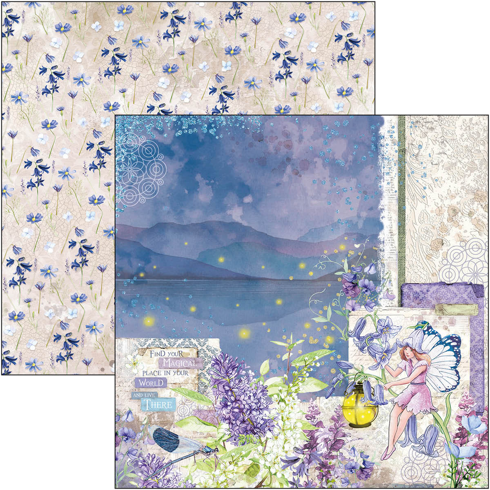 Ciao Bella Papercrafting Enchanted Land 12x12 Inch Paper Pad (CBPM064)