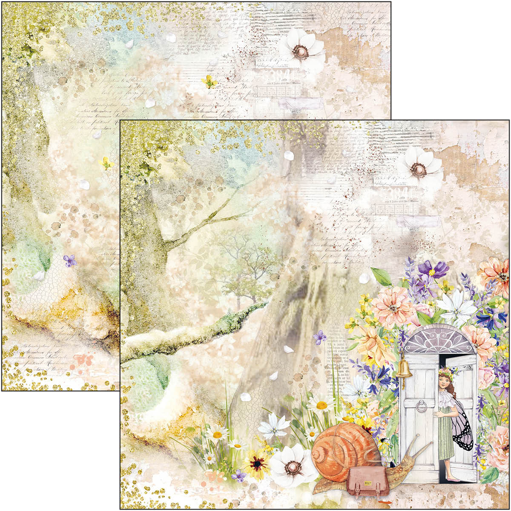 Ciao Bella Papercrafting Enchanted Land 8x8 Inch Paper Pad (CBH064)