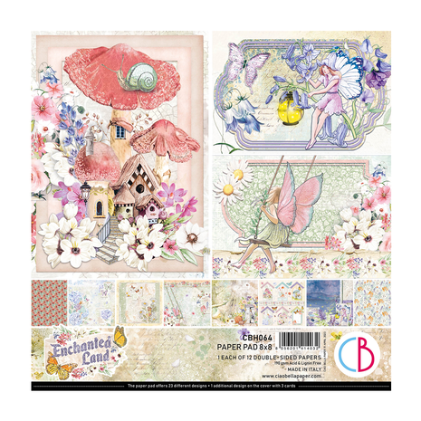 Ciao Bella Papercrafting Enchanted Land 8x8 Inch Paper Pad (CBH064)