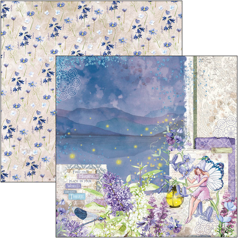 Ciao Bella Papercrafting Enchanted Land 8x8 Inch Paper Pad (CBH064)