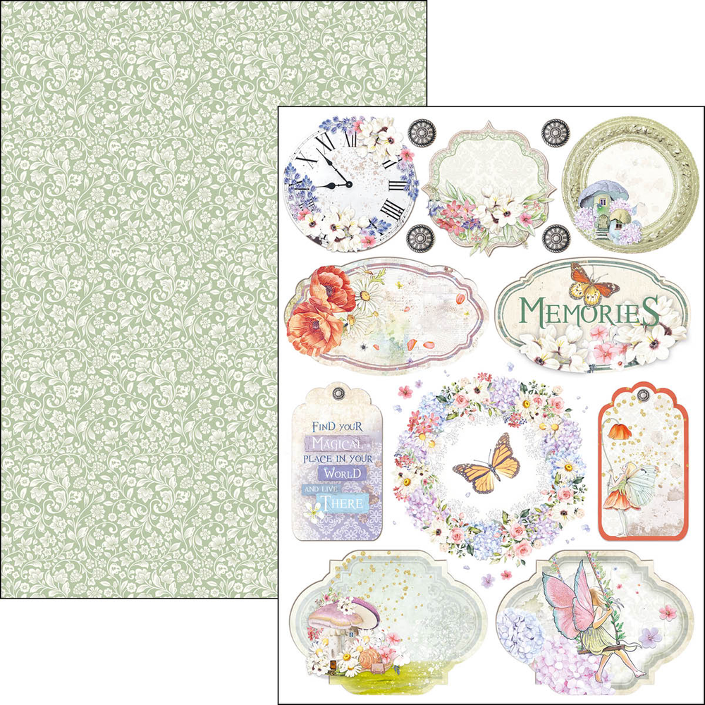 Ciao Bella Papercrafting Enchanted Land A4 Creative Pad (CBCL064) Ciao Bella Papercrafting Enchanted Land A4 Creative Pad (CBCL064)