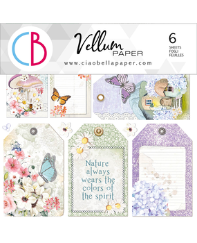 Ciao Bella Papercrafting Enchanted Land 6x6 Inch Vellum Paper (CBVQ004) Ciao Bella Papercrafting Enchanted Land 6x6 Inch Vellum Paper (CBVQ004)