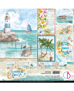 Ciao Bella Papercrafting Summer Breeze 12x12 Inch Paper Pad (CBPM065) Ciao Bella Papercrafting Summer Breeze 12x12 Inch Paper Pad (CBPM065)