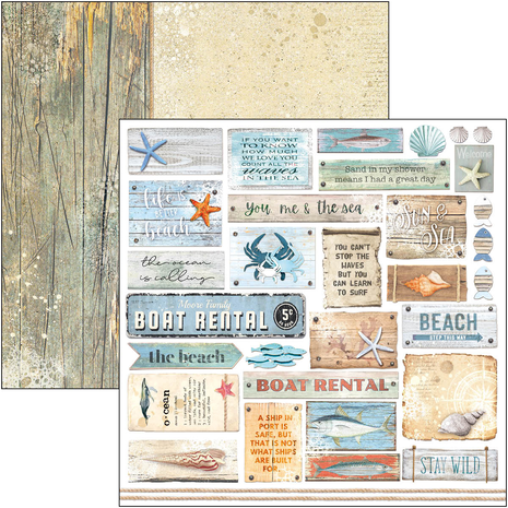 Ciao Bella Papercrafting Summer Breeze 12x12 Inch Paper Pad (CBPM065) Ciao Bella Papercrafting Summer Breeze 12x12 Inch Paper Pad (CBPM065)