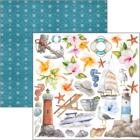 Ciao Bella Papercrafting Summer Breeze 12x12 Inch Paper Pad (CBPM065) Ciao Bella Papercrafting Summer Breeze 12x12 Inch Paper Pad (CBPM065)