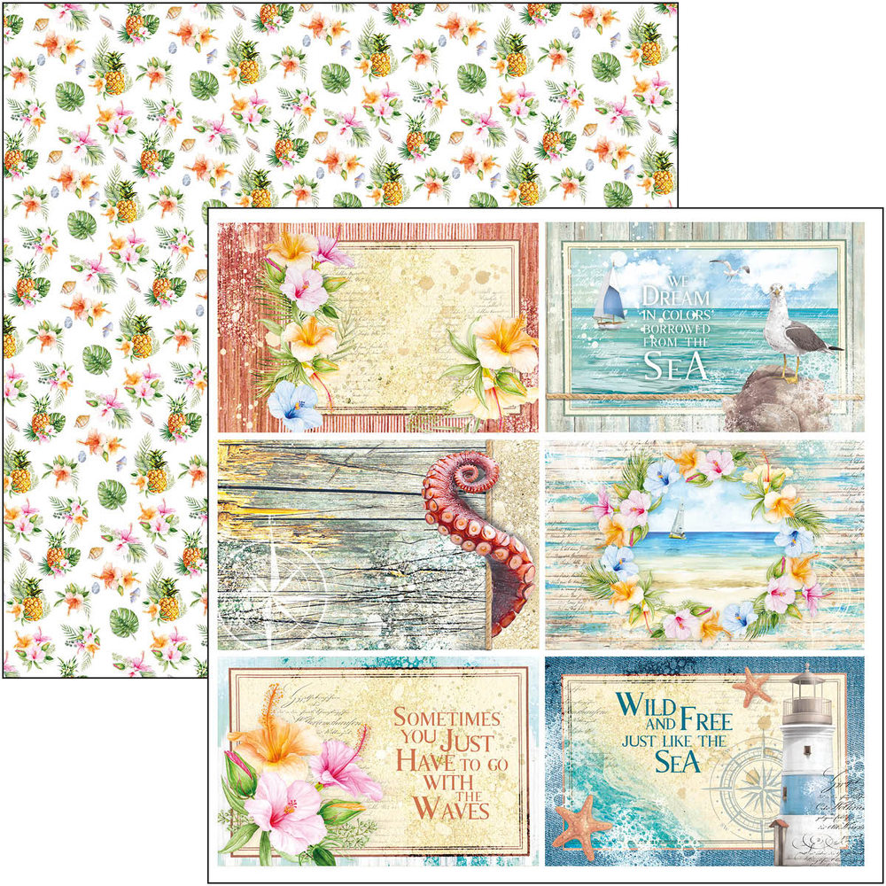 Ciao Bella Papercrafting Summer Breeze 12x12 Inch Paper Pad (CBPM065) Ciao Bella Papercrafting Summer Breeze 12x12 Inch Paper Pad (CBPM065)