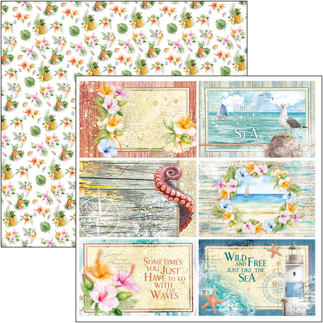 Ciao Bella Papercrafting Summer Breeze 12x12 Inch Paper Pad (CBPM065) Ciao Bella Papercrafting Summer Breeze 12x12 Inch Paper Pad (CBPM065)