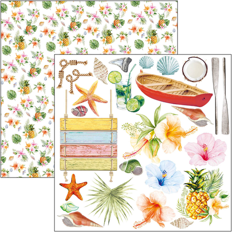 Ciao Bella Papercrafting Summer Breeze 6x6 Inch Paper Pad (CBQE065) Ciao Bella Papercrafting Summer Breeze 6x6 Inch Paper Pad (CBQE065)
