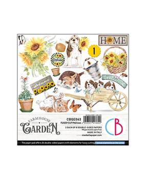 Ciao Bella Papercrafting Farmhouse Garden 6x6 Inch Paper Pad (CBQE063)