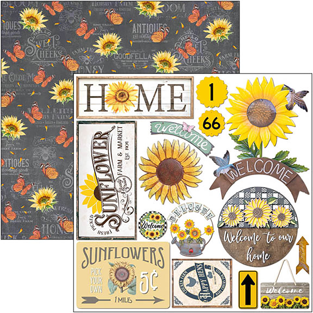 Ciao Bella Papercrafting Farmhouse Garden 6x6 Inch Paper Pad (CBQE063)
