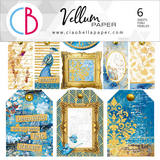 Ciao Bella Papercrafting Indigo 6x6 Inch Vellum Paper (CBVQ002)