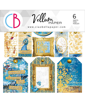 Ciao Bella Papercrafting Indigo 6x6 Inch Vellum Paper (CBVQ002) Ciao Bella Papercrafting Indigo 6x6 Inch Vellum Paper (CBVQ002)