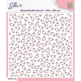 Nellie Snellen Safety Pins Masking Stencil (MMS4K-046)