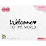 Nellie Snellen Sentiments Clear Stamp Welcome to the World (SENC022)