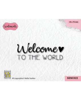 Nellie Snellen Sentiments Clear Stamp Welcome to the World (SENC022) Nellie Snellen Sentiments Clear Stamp Welcome to the World (SENC022)