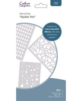 Crafter's Companion Stylish Trio Stencil Set (CC-STEN-STYTRIO)