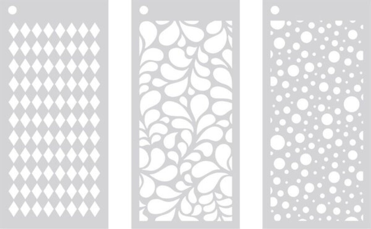 Crafter's Companion Stylish Trio Stencil Set (CC-STEN-STYTRIO)