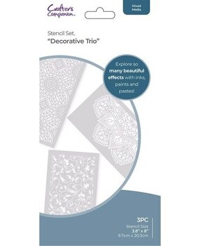 Crafter's Companion Decorative Trio Stencil Set (CC-STEN-DECTRIO)