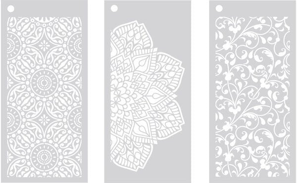 Crafter's Companion Decorative Trio Stencil Set (CC-STEN-DECTRIO)