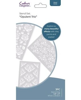 Crafter's Companion Opulent Trio Stencil Set (CC-STEN-OPUTRIO) Crafter's Companion Opulent Trio Stencil Set (CC-STEN-OPUTRIO)