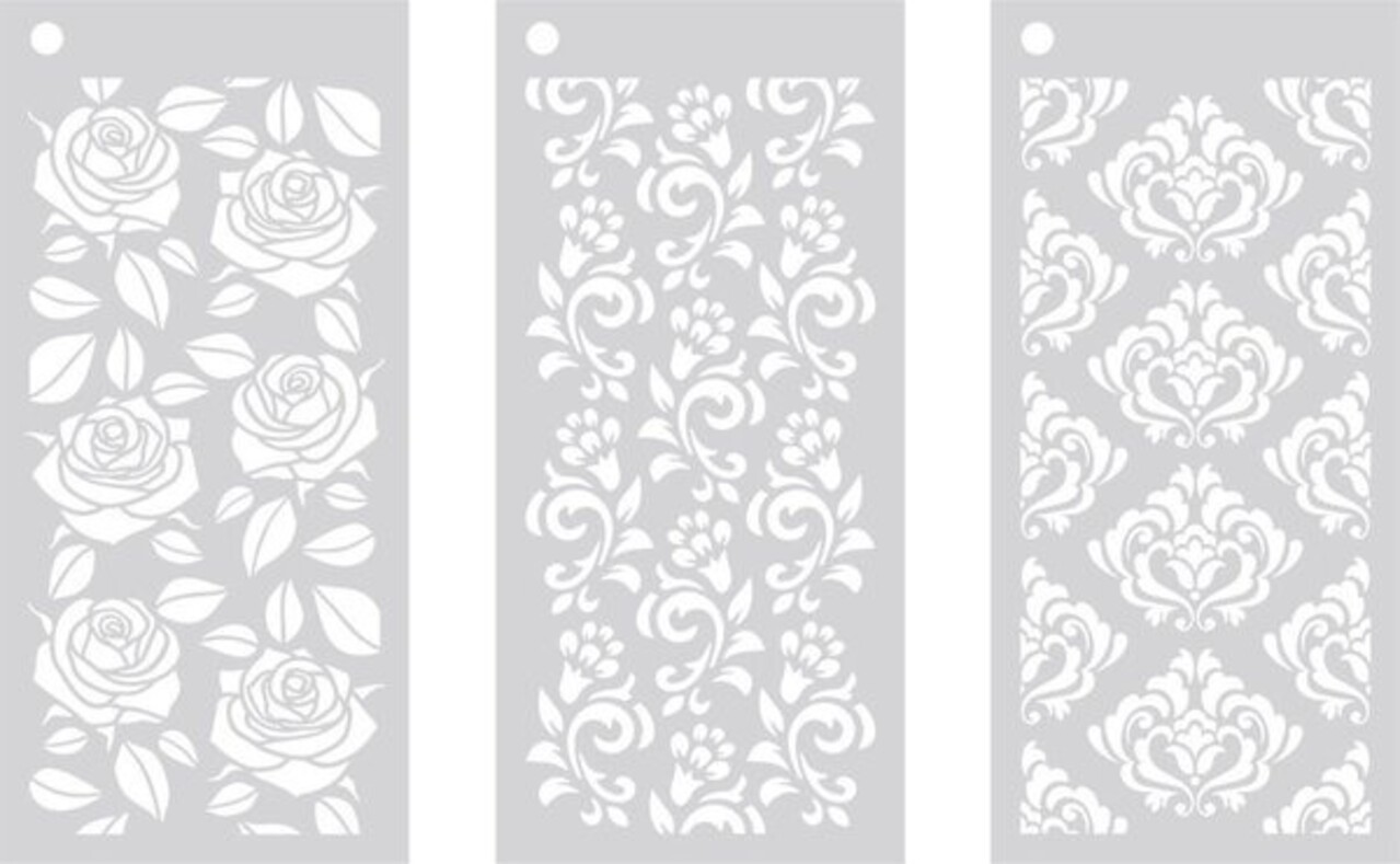 Crafter's Companion Opulent Trio Stencil Set (CC-STEN-OPUTRIO) Crafter's Companion Opulent Trio Stencil Set (CC-STEN-OPUTRIO)