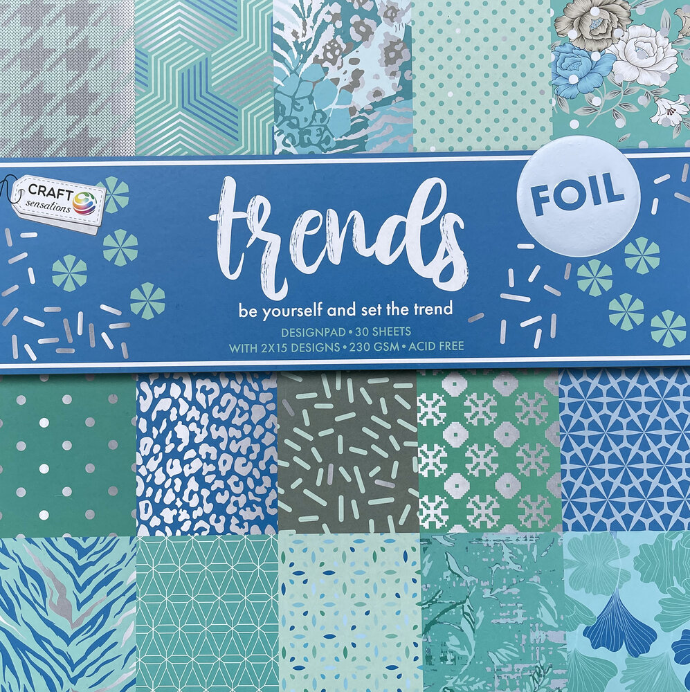 Craft Sensations Trends 12x12 Inch Paper Pad (CR0238/22A3) Craft Sensations Trends 12x12 Inch Paper Pad (CR0238/22A3)