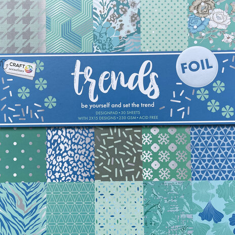 Craft Sensations Trends 12x12 Inch Paper Pad (CR0238/22A3) Craft Sensations Trends 12x12 Inch Paper Pad (CR0238/22A3)