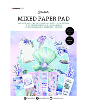 Studio Light Essentials Underwater World A5 Mixed Paper Pad (SL-ES-MPP24)