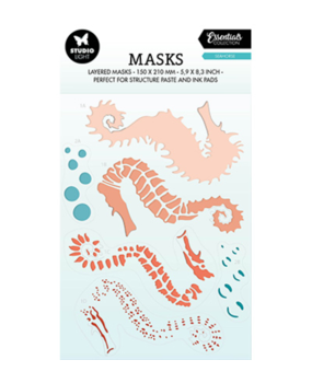 Studio Light Essentials Seahorse A5 Masking Stencil (SL-ES-MASK197)*