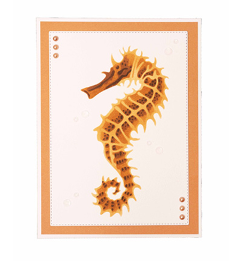 Studio Light Essentials Seahorse A5 Masking Stencil (SL-ES-MASK197) Studio Light Essentials Seahorse A5 Masking Stencil (SL-ES-MASK197)