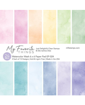 My Favorite Things Watercolor Wash 6x6 Inch Paper Pad (EP-024)
