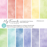 My Favorite Things Watercolor Wash Brights 6x6 Inch Paper Pad (EP-029)