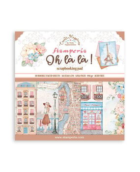 Stamperia Create Happiness Oh lá lá 12x12 Inch Paper Pack (SBBL134)