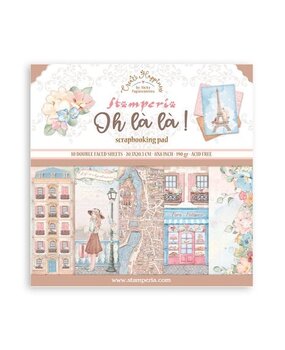 Stamperia Create Happiness Oh lá lá 8x8 Inch Paper Pack (SBBS82)