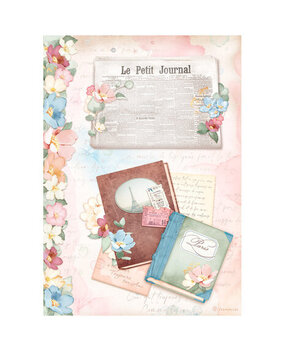 Stamperia Create Happiness Oh lá lá Le Petit Journal Rice Paper A4 (DFSA4763)* Stamperia Create Happiness Oh lá lá Le Petit Journal Rice Paper A4 (DFSA4763)*