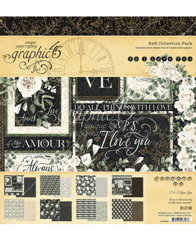 Graphic 45 P.S. I Love You 8x8 Inch Collection Pack (4502640) Graphic 45 P.S. I Love You 8x8 Inch Collection Pack (4502640)