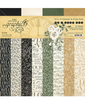 Graphic 45 P.S. I Love You 12x12 Inch Patterns & Solids Paper Pack (4502642) Graphic 45 P.S. I Love You 12x12 Inch Patterns & Solids Paper Pack (4502642)