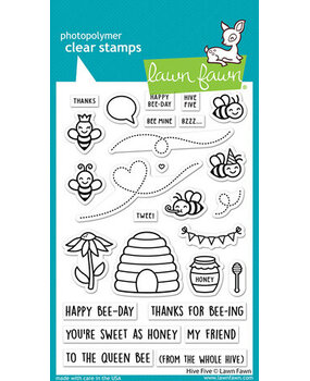 Lawn Fawn Hive Five Clear Stamps (LF2927)